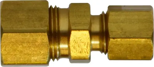 Midland Metal 18077 Reducing Union, 1/4 in Compression x 3/16 in Compression, Brass Limited Time