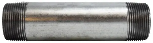 Midland Metal 56125 Welded Pipe Nipple, 1-1/4 in MPT x 1-1/4 in MPT, 4 in L, Steel, Galvanized, SCH 40 Schedule Special Discount