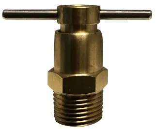 Midland Metal 46082 Drain Cock, 3/8 in Nominal Pipe, MIP, Brass Body Brand New