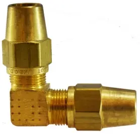While Supplies Last Midland Metal 38196 90 deg Elbow, 1/4 in Tube OD x 1/4 in Tube OD, Brass