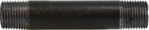 Final Sale Midland Metal 59065SMLS Seamless Pipe Nipple, 1/2 in MPT x 1/2 in MPT, 3-1/2 in L, Steel, Black, SCH 80 Schedule