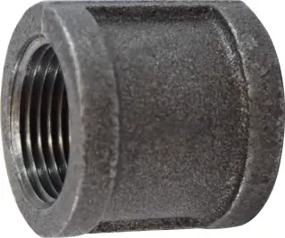 Midland Metal 65415 Coupling, 1 in FPT x 1 in FPT, Iron, Black, 150 lb Exclusive Offer
