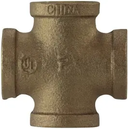 Midland Metal 44397 Pipe Cross, 1-1/2 in FPT x 1-1/2 in FPT x 1-1/2 in FPT x 1-1/2 in FPT, Bronze Place Order