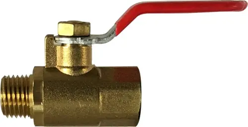 Direct From Factory Midland Metal 944106 Mini Ball Valve, 1/8 in Nominal, MIP x FIP, 200 psi WOG Pressure, -20 to 250 deg F