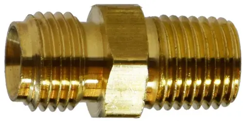 Buy Today Midland Metal 32437 Right Hand Connector, 3/8 in Hose x 3/8 in Welded, Brass