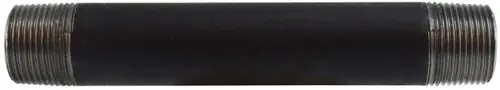 Midland Metal 59086SMLS Seamless Pipe Nipple, 3/4 in MPT x 3/4 in MPT, 4 in L, Steel, Black, SCH 80 Schedule While Supplies Last