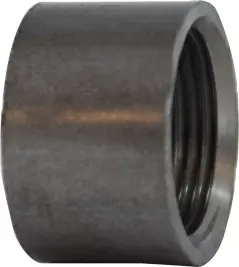 Certified Midland Metal 65779H Half Merchant Coupling, 2-1/2 in FPT x 2-1/2 in Butt Weld, Steel, Black