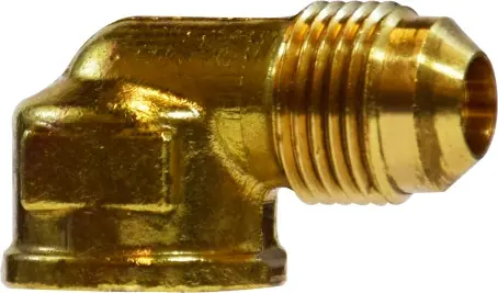 Midland Metal 10328 90 deg Elbow, 5/8 in Male Flared x 1/2 in FNPTF, Brass Seasonal Sale