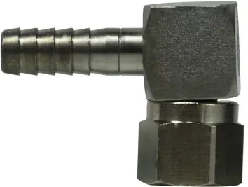 SWIVEL TO BARB ELBOW 1/4 SS BARB X FE FLARE SWIVEL - 34600 Clearance