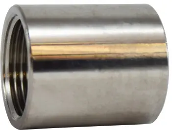 Bargain Midland Metal 63411B Outside Diameter Machine Coupling, 1/4 in FPT x 1/4 in FPT, Stainless Steel, 150 lb