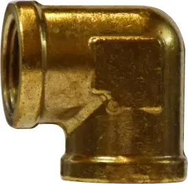 Midland Metal 28012 90 deg Elbow, 1/2 in FIP x 1/2 in FIP, Brass Price Drop