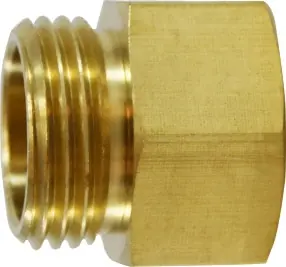 Midland Metal 30073 Straight Rigid Adapter, 3/4 in MGH x 3/4 in FNPTF, Brass Shop Now