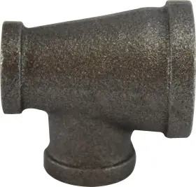 Midland Metal 65313 Reducing Tee, 2 in FPT x 1-1/2 in FPT x 1-1/2 in FPT, Iron, Black, 150 lb Affordable