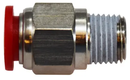Luxury Midland Metal 20638 Straight Adapter, 12 mm Push-In x 3/8 in Male BSPT, Composite, Nickel-Plated