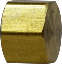 Holiday Sale Midland Metal 18047 Hex Cap, 1/4 in Compression, Brass