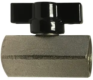 Today Only Midland Metal 46934LT Mini Ball Valve, 1/8 in Nominal, FNPT x FNPT, 450 psi Pressure, 32 to 176 deg F