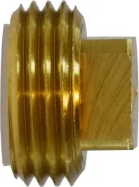 Direct From Factory Midland Metal 30026 Square Plug, 3/4 in MGH, Brass