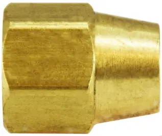 Midland Metal 24006 Long Hex Nut, 1/2 in Compression, Brass Shop Now