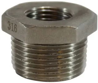 Midland Metal 63504 Hex Bushing, 1/2 in MPT x 1/4 in FPT, Stainless Steel, 150 lb Exclusive Offer