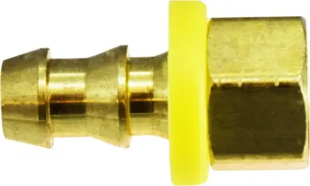 Midland Metal 30312 Adapter, 1/4 in Push-On Hose Barbed x 5/16 in Female Inverted Flared, Brass Seasonal Sale