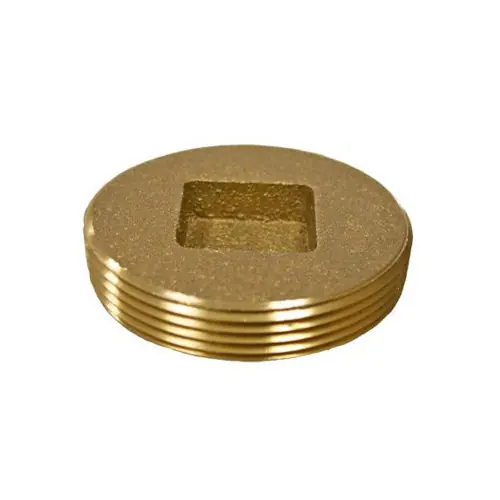 Midland Metal 970306 Countersunk Cleanout Plug, 1-1/2 in MIP, Brass Big Sale