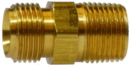 Midland Metal 32364 Ballseat Adapter, 1/2 in NPSM x 3/8 in MNPTF, Brass Price Drop