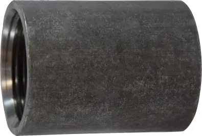 Midland Metal 65775 Merchant Coupling, 1 in FPT x 1 in FPT, Steel, Black In Demand