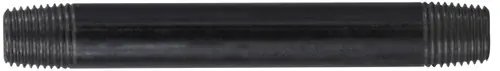 Midland Metal 57025 Welded Pipe Nipple, 1/4 in MPT x 1/4 in MPT, 3-1/2 in L, Steel, Black, SCH 40 Schedule One Day Deal