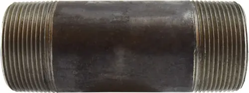 Same Day Shipping Midland Metal 59187SMLS Seamless Pipe Nipple, 2-1/2 in MPT x 2-1/2 in MPT, 6 in L, Steel, Black, SCH 80 Schedule