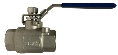Free Returns Midland Metal 949171 2-Piece Ball Valve, 1/4 in Nominal, FPT x FPT, 2000 psi Pressure
