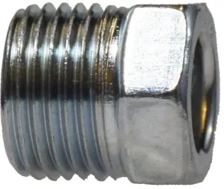 Midland Metal 12005 Nut, 3/8 in Male Inverted Flared, Steel, Zinc Chromate Brand New