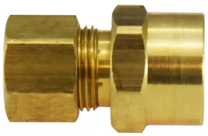 Budget Midland Metal 18171 Adapter, 3/8 in Compression x 1/2 in Sweat, Brass
