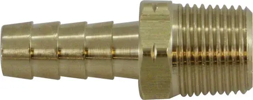 Midland Metal 32452 Rigid Adapter, 3/8 in Hose x 1/4 in Male BSPT, Brass Fan Favorite