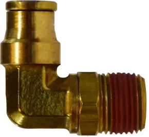 Midland Metal 690406S 90 deg Swivel Elbow, 1/4 in Tube OD x 3/8 in Male NPTF, Brass Affordable