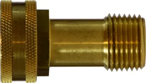 Midland Metal 30048 Straight Swivel Adapter, 3/4 in FGH x 3/8 in MNPTF, Brass Top Rated