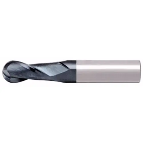 High Quality Alfa Tools SCB61366AL 3/64 x 1/8 2 Flute Ball Single End Altin Carbide End Mill