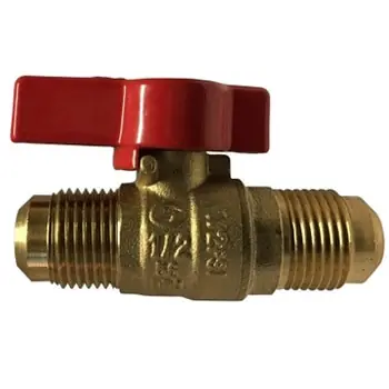 Midland Metal 943343 Gas Ball Valve, 1/2 in Nominal, Flared x Flared, 125 psi Pressure, 32 to 149 deg F Hot Picks