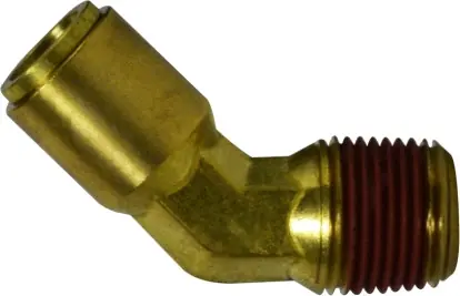 Trending Midland Metal 541208 45 deg Elbow, 3/4 in Tube OD x 1/2 in MPT, Brass