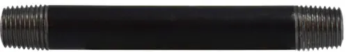 Save Now Midland Metal 59033SMLS Seamless Pipe Nipple, 1/4 in MPT x 1/4 in MPT, 9 in L, Steel, Black, SCH 80 Schedule