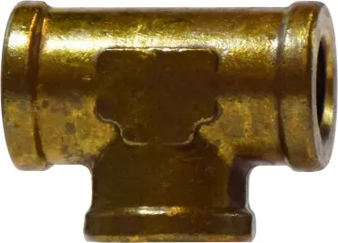 Midland Metal 28031 Reducing Tee, 1/4 in FNPT x 1/4 in FNPT x 3/8 in FNPT, Brass Affordable