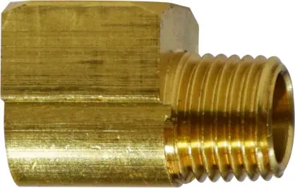 Midland Metal 28157S 90 deg Short Pattern Street Elbow, 1/4 in MIP x 1/4 in FIP, Brass Affordable