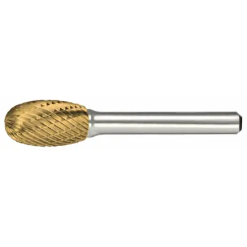 Place Order Alfa Tools B71216DTN Se-5 Carbide Burr Oval Double Cut Tin Coated