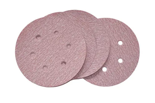 Alfa Tools VDAR50800 5" x 0 80G Hook & Loop Paper Disc, Red Aluminum Oxide 100/Box Fresh Stock