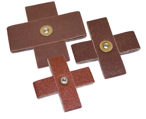Popular Alfa Tools CP12033 3" x 1" 8-Ply 120 Grit Aluminum Oxide Cross Pad, 100 Pack