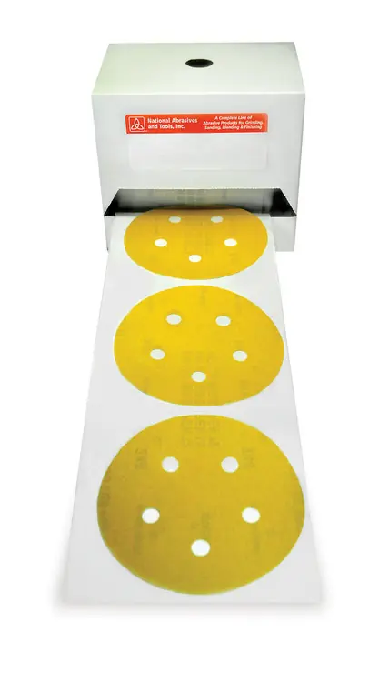Certified Alfa Tools PLAG51500 5" x 0 150G Psa Paper Disc, Aluminum Oxide Gold 100/Kiss Cut Roll