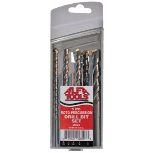 Alfa Tools MHD5 5 pc Roto Percussion Drill Bit Set Shop Now
