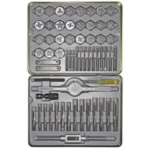 Alfa Tools TDS66060 60 pc Carbon Steel Sae/Metric Tap/Die Set Crafted
