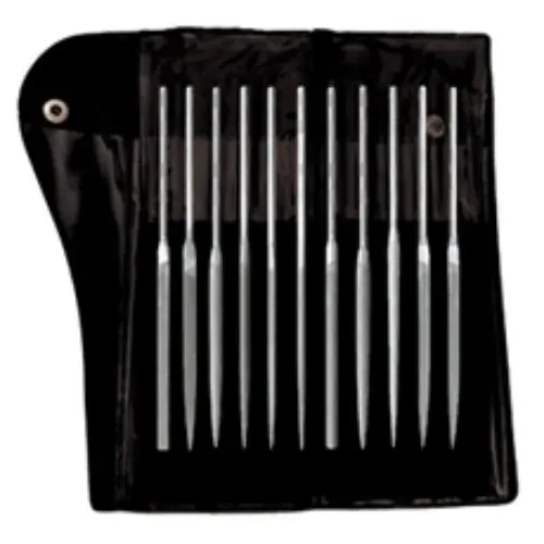 Alfa Tools F65158 12 pc 6.1/4 0 Cut Needle Flute Set Affordable