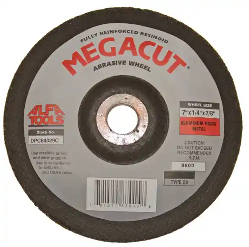 Buy Online Alfa Tools DPC64040C 9 x 1/4 x 5/8-11 T28 Aluminum Oxide Depressed Center Wheel, 10 Pack