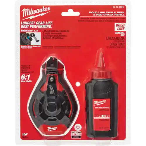 Flash Sale Milwaukee Tool 48-22-3986 100‘ Bold Line Kit w/ Red Chalk